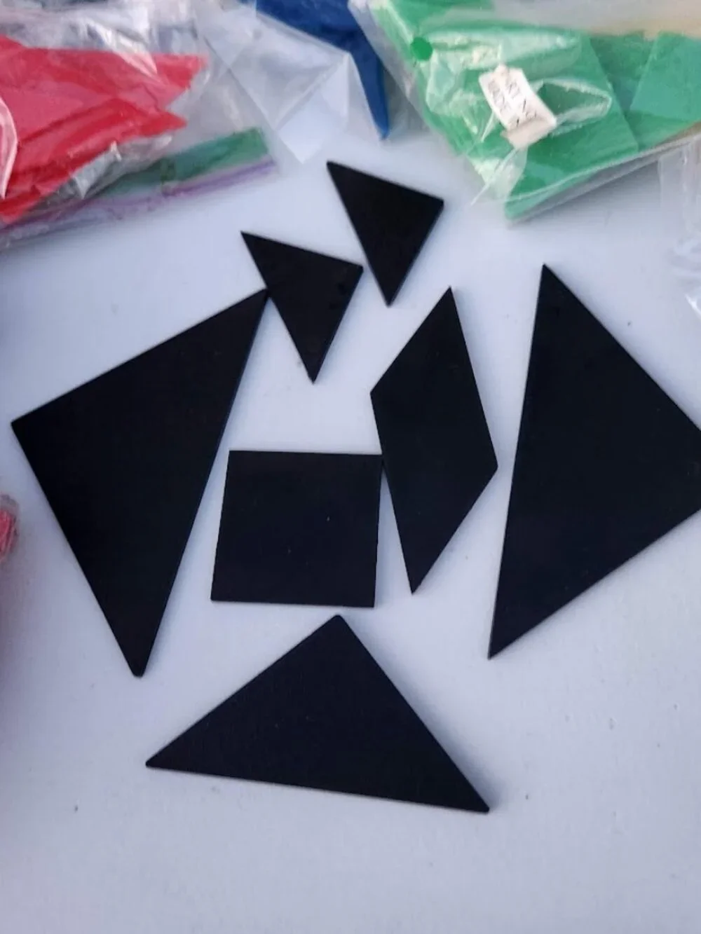 Vintage Tangoes Pattern Puzzle Game Chinese Patterns Tangram Puzzles CLASSROOM S